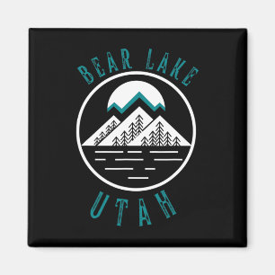 Aimant Bear Lake Utah Montagne Ski Hiver Randonnée Pêche