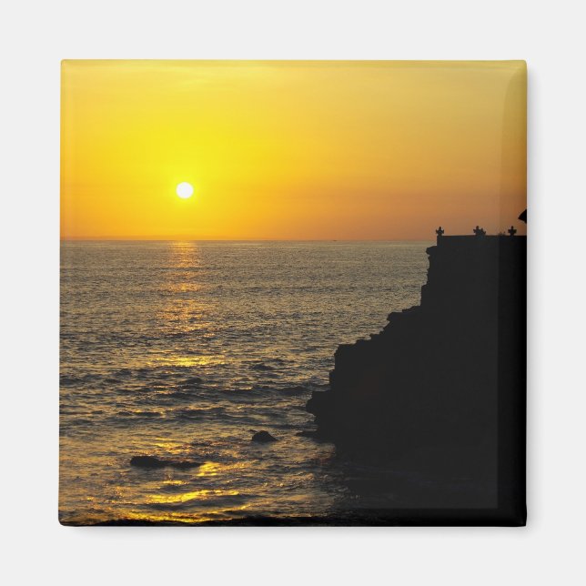Aimant beau coucher de soleil sur Bali île (Devant)