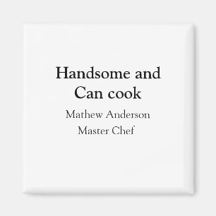 Aimant Beau et peut cuisiner ajouter nom master chef date