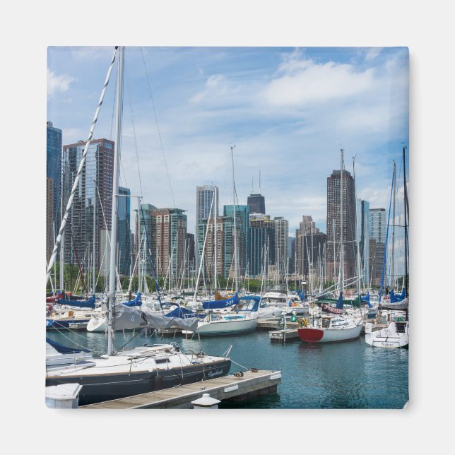 Aimant Beau port de Chicago (Devant)