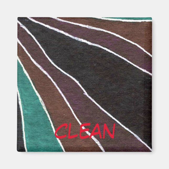 Aimant "Beaucoup de chemins" Lave-vaisselle Abstrait Magn (Devant)