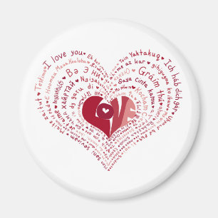 Aimant Beaucoup de langues amoureuses