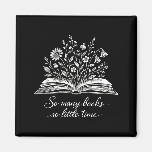 Aimant Beaucoup de livres peu de temps drôle bibliophile  (Devant)
