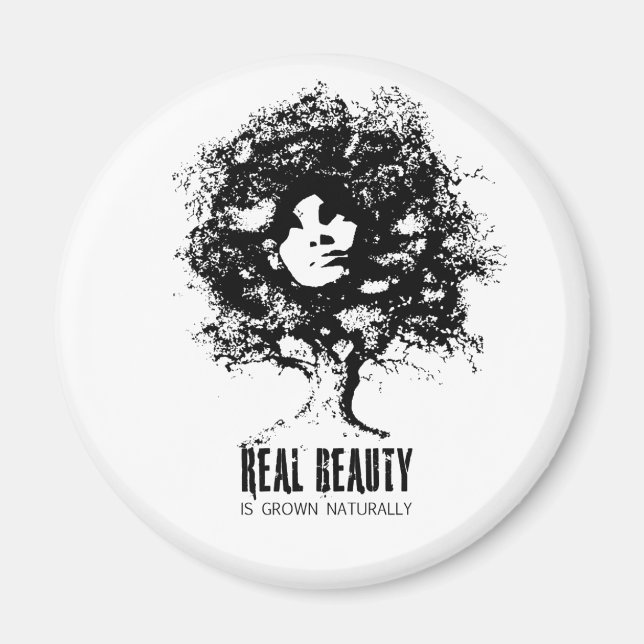 Aimant Beauté naturelle réelle (Devant)