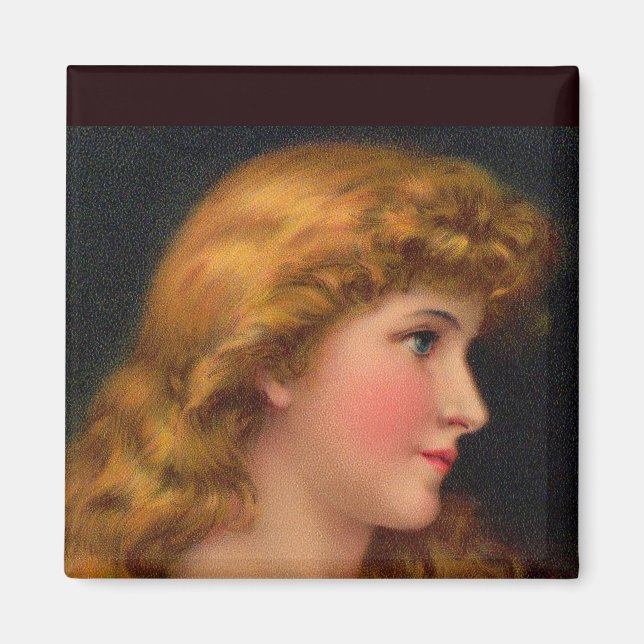 Aimant beautiful 19th century woman (Devant)