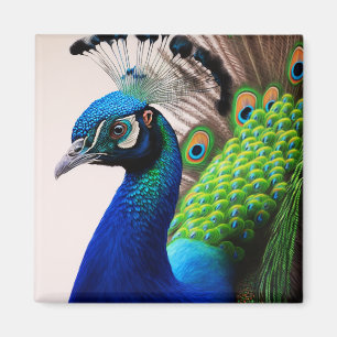 Aimant Beautiful Colorful Peacock Peafowl Bird Wildlife