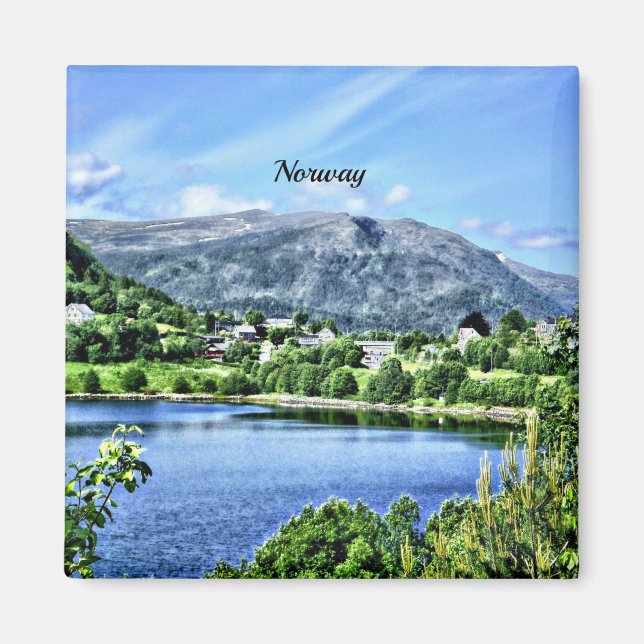 Aimant Beautiful Norway, scenic landscape (Devant)