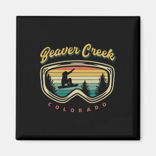 Aimant Beaver Creek Colorado Planche à Neige Vintage Ski