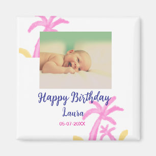 Aimant Bébé enfants 1er anniversaire ajouter le nom date