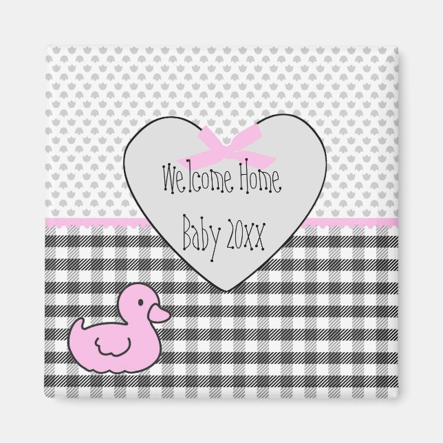 Aimant Bébé fille (Devant)