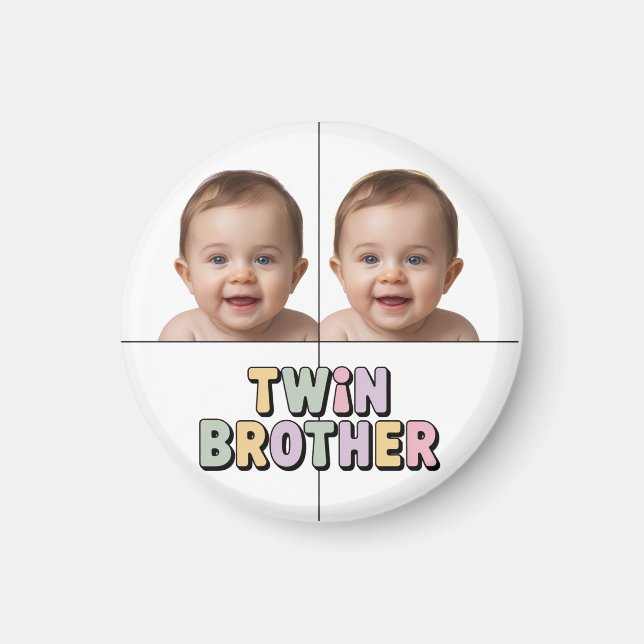 Aimant Bébé frère jumeau  (Devant)