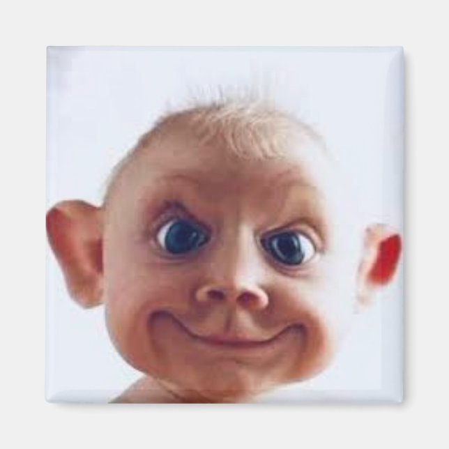 Aimant Bébé laid - Drôle (Devant)