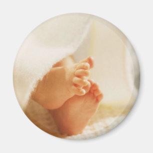 Aimant Bébé mignon Pieds petit bébé Pieds enrobés co
