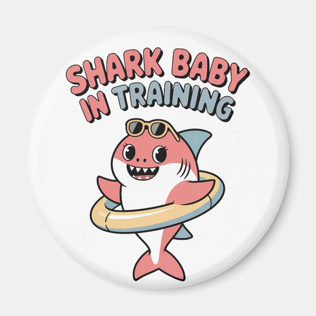 Aimant Bébé Requin en Formation | Enfants (Devant)