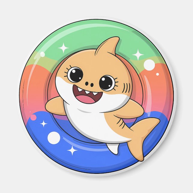 Aimant Bébé Requin Mignon Avec Flotteur | Enfants (Devant)