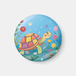 Aimant Bébé Tortue Dessinée
