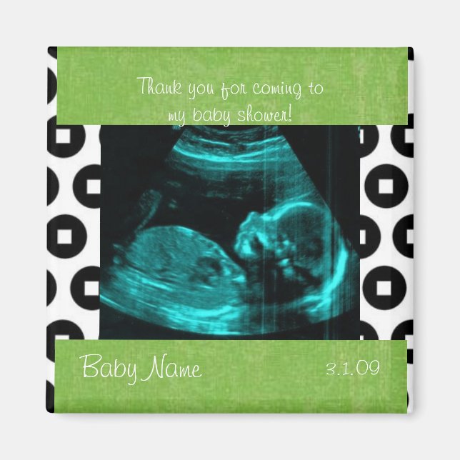 Aimant bébé vert (Devant)