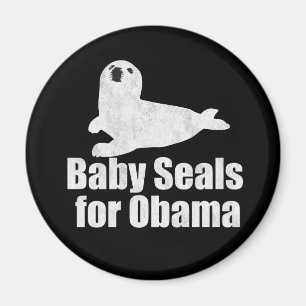 Aimant Bébés phoques pour Obama