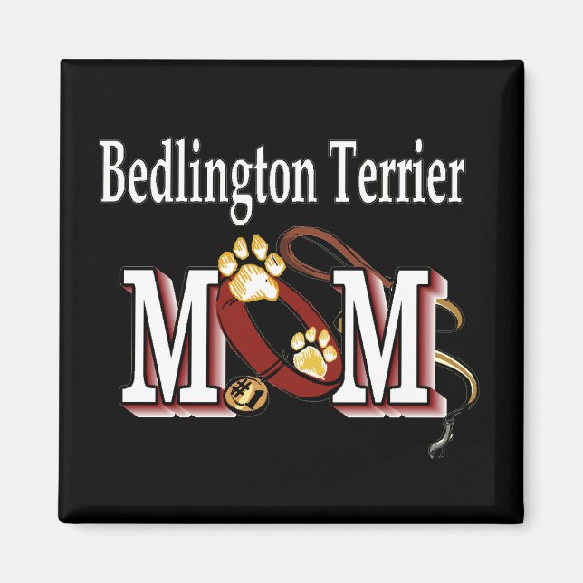 Aimant Bedlington Terrier Dog MOM (Devant)