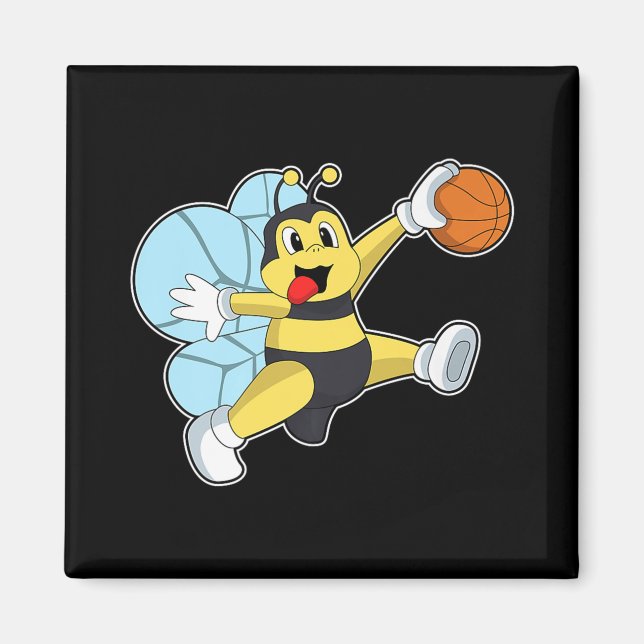 Aimant Bee Basketball Joueur Basketball Sports Premium (Devant)