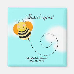 Aimant Bee Hop Bumble Bee Baby shower Favoriser l'aimant