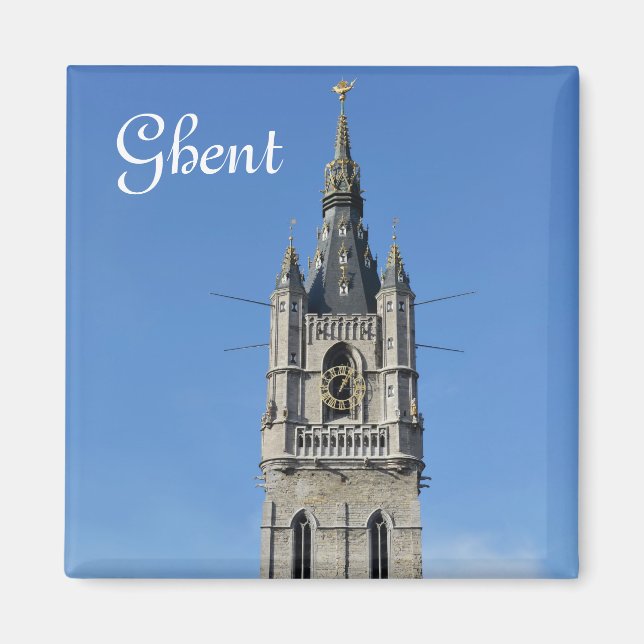 Aimant Beffroi à Gand, Belgique (Devant)