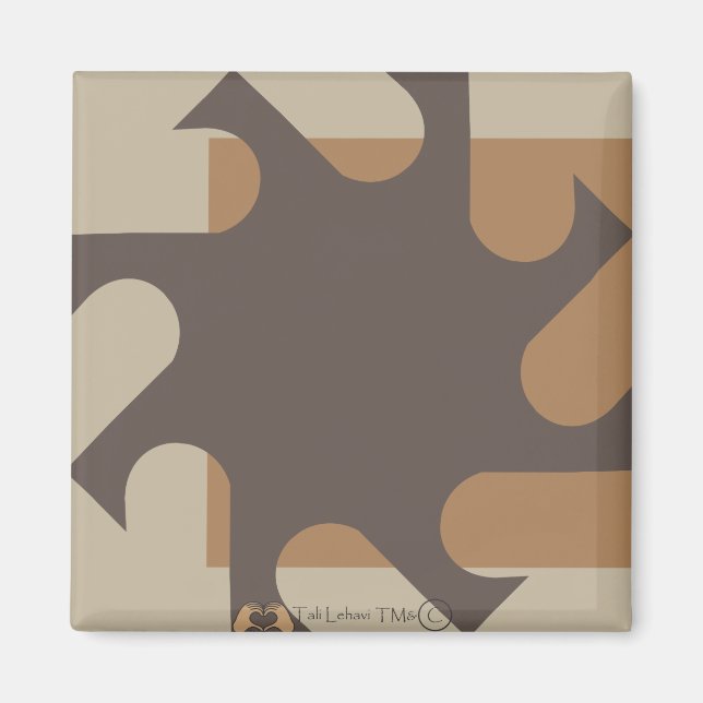 Aimant beige Sun Sponap 2 (Devant)