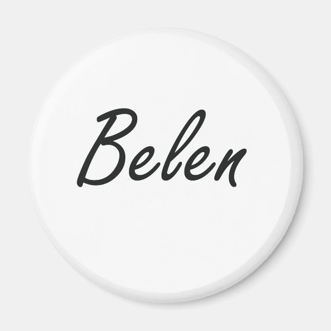 Aimant Belen nom artistique Design (Devant)