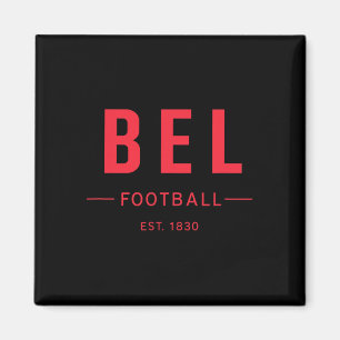 Aimant Belgique Footll Établi en 1830 Heritage T-Shirt po