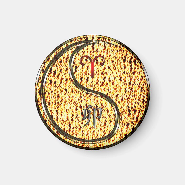 Aimant Bélier et Rabbit de feu (Devant)