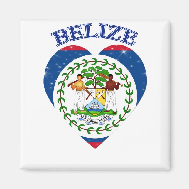 Aimant Belize Heart (Devant)
