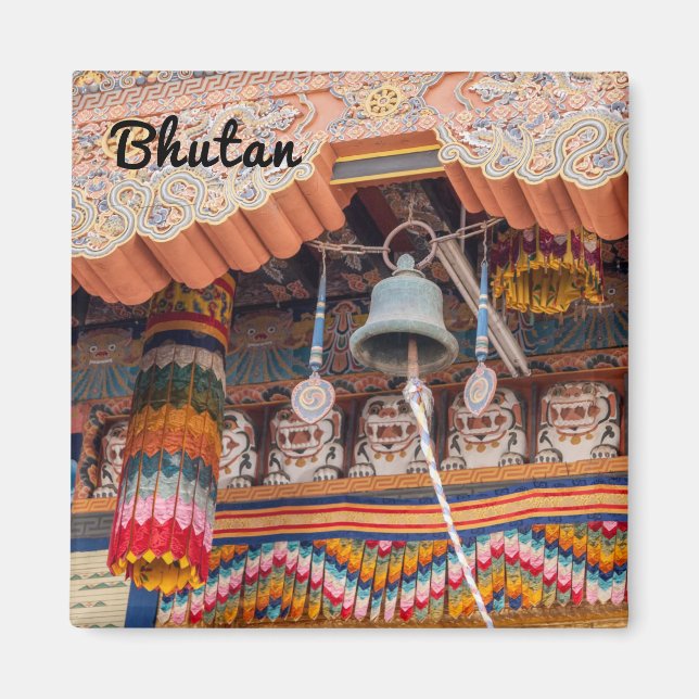 Aimant Bell en Punakha Dzong - Bhoutan, Himalaya, Asie (Devant)
