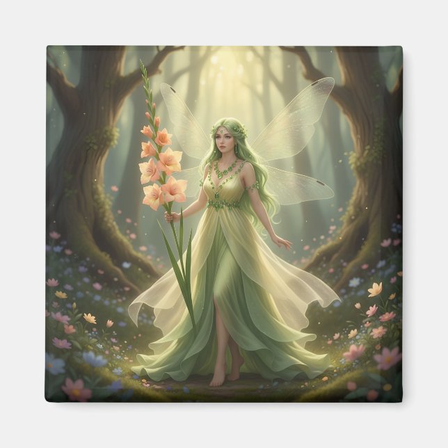 Aimant Belle Août Peridot Fairy (Devant)