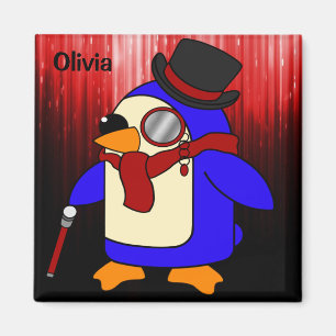 Aimant Belle bande dessinée en rouge et noir