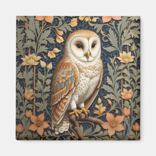 Aimant Belle Barne Vintage Owl William Morris Inspiré
