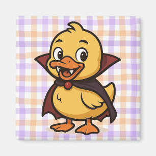 Aimant Belle caricature canard d'Halloween vampire