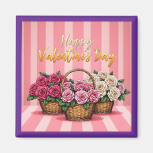 Aimant Belle Collection de Fleurs Luxueuses d'Amour Popul