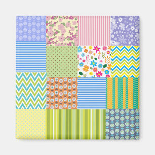 Aimant Belle conception de patchwork