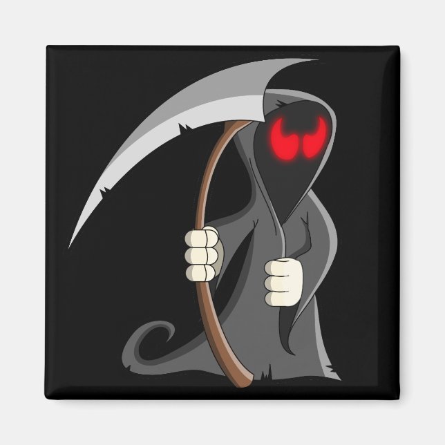 Aimant Belle couche de dessin Grim Halloween (Devant)