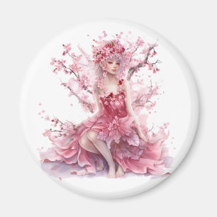 Aimant Belle fée de fleurs de cerisier/Fae/féerie Princes