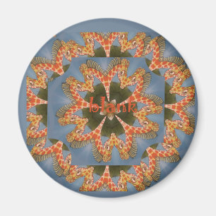 Aimant Belle Giraffe colorée extraordinaire africaine vie