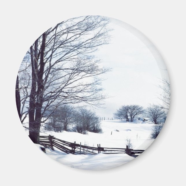 Aimant Belle Journée d'hiver (Devant)
