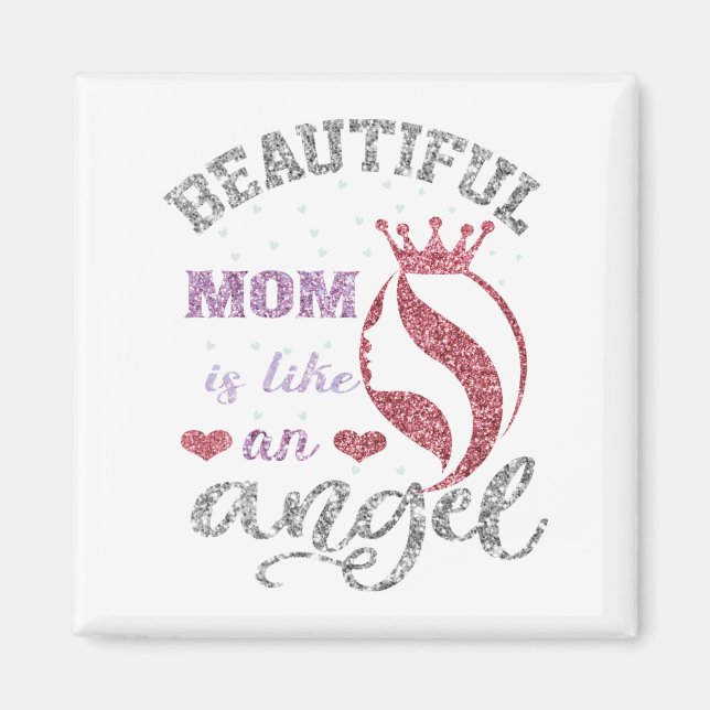 Aimant Belle maman est comme un ange (Devant)