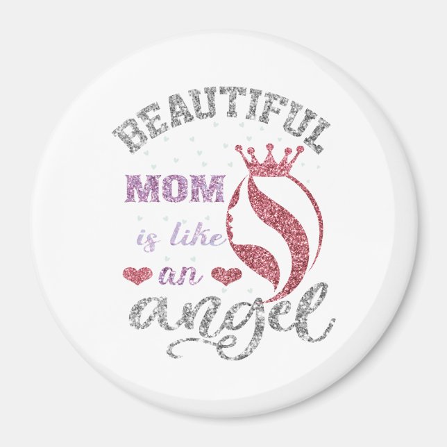 Aimant Belle maman est comme un ange (Devant)