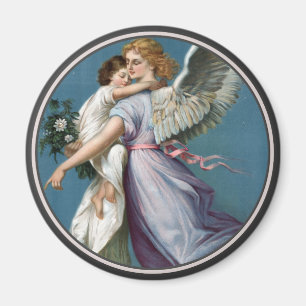 Aimant Belle peinture d'ange gardien