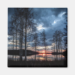 Aimant Belle photographie de paysage finlandais
