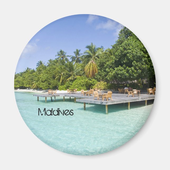 Aimant Belle plage aux Maldives (Devant)