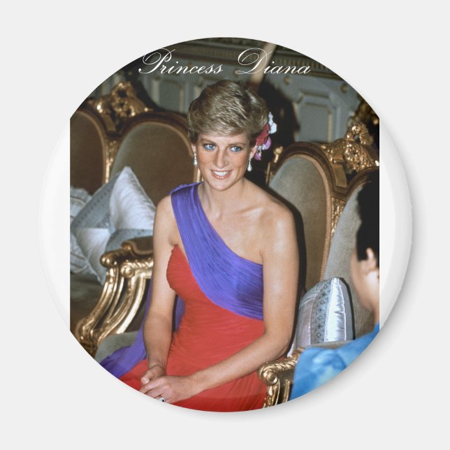Aimant Belle ! Princesse Diana Thaïlande 1988 (Devant)