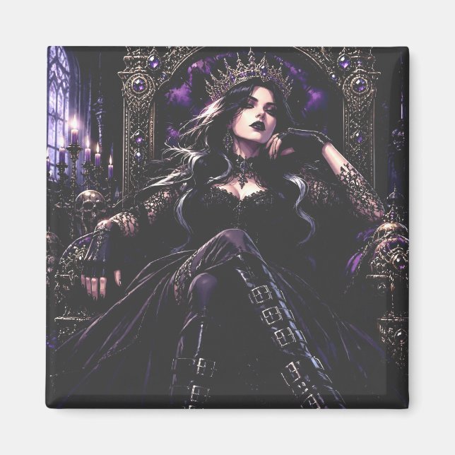Aimant Belle Reine Romantique Gothique (Devant)