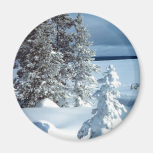 Aimant Belle scène d'hiver